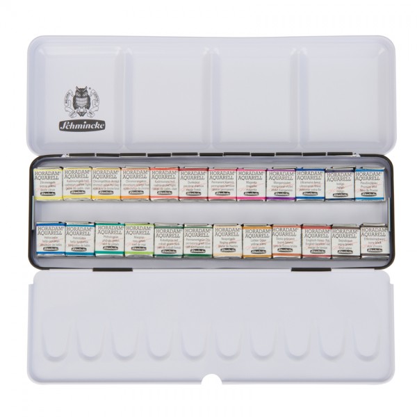 Schminke Aquarellkasten 24 Farben / set di acquarelli 24 colori