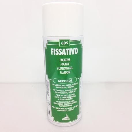 Maimeri Fixierspray für Kohle, Pastelle und Bleistifte / spray fissativo per carboncino, pastelli e matite