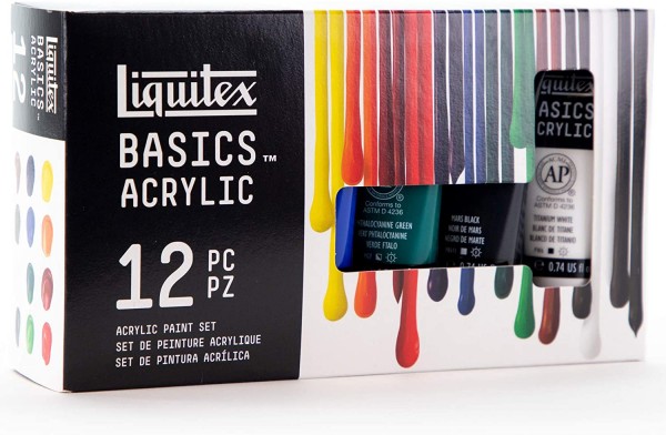 Acrylfarbenset Liquitex 12x22ml / set colori acrilici liquitex 12x22ml