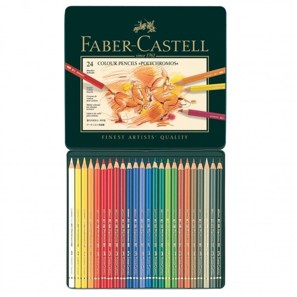 Faber Castell Polychromos Farbstifte 24Stk. / matite 24 pezz