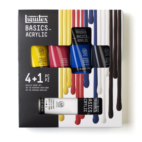 Acrylfarbenset Liquitex / set colori arcilici liquitex 4x75ml, 1x118ml