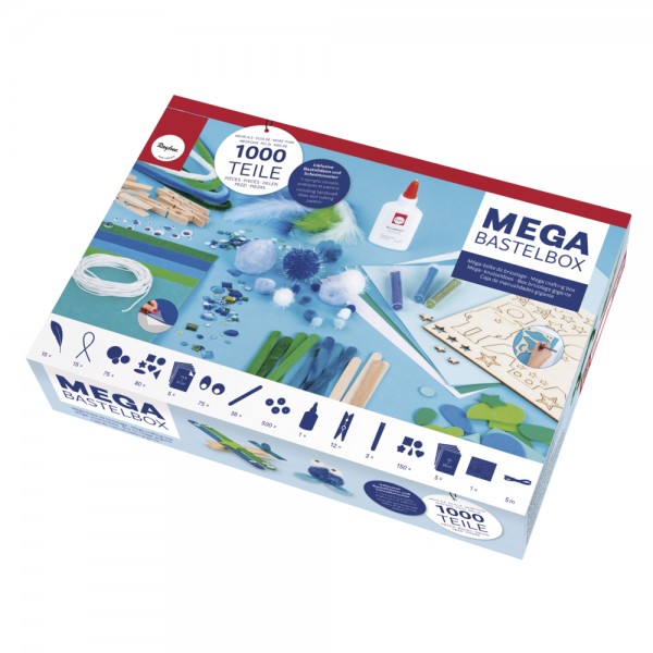 Rayher MEGA Space Bastelbox 1000 Teile / BOX bricolage gigante 1000 pezzi