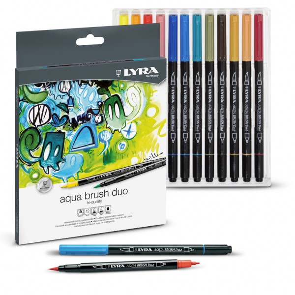 Lyra Filzstifte Aqua Brush 12tlg. / pennarelli aqua brush 12 pezzi