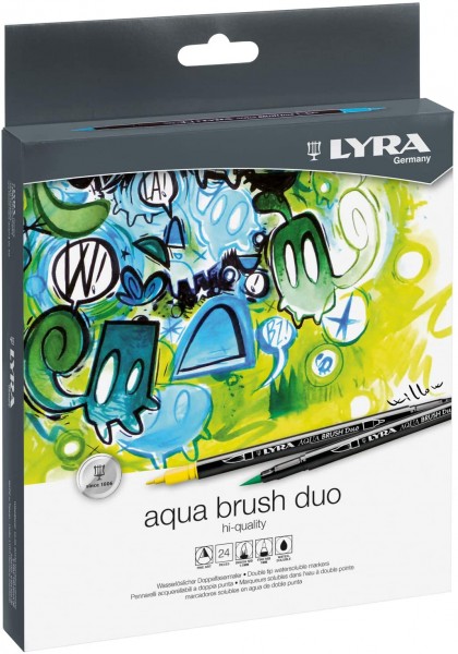 Lyra Filzstifte Aqua Brush 24tlg. / pennarelli aqua brush 24 pezzi