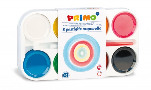 Primo 8 Farbknöpfe groß
